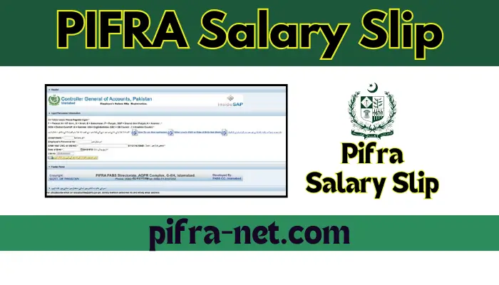 Pifra Salary Slip