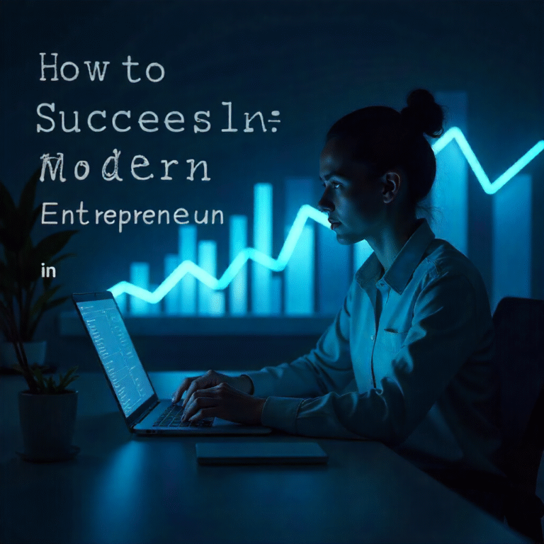 “A confident entrepreneur planning business strategy in 2025 — modern workspace background”