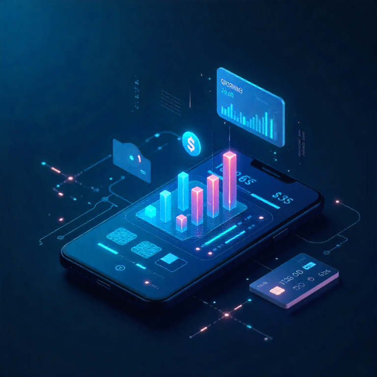 โAI technology in modern digital banking interfaceโ