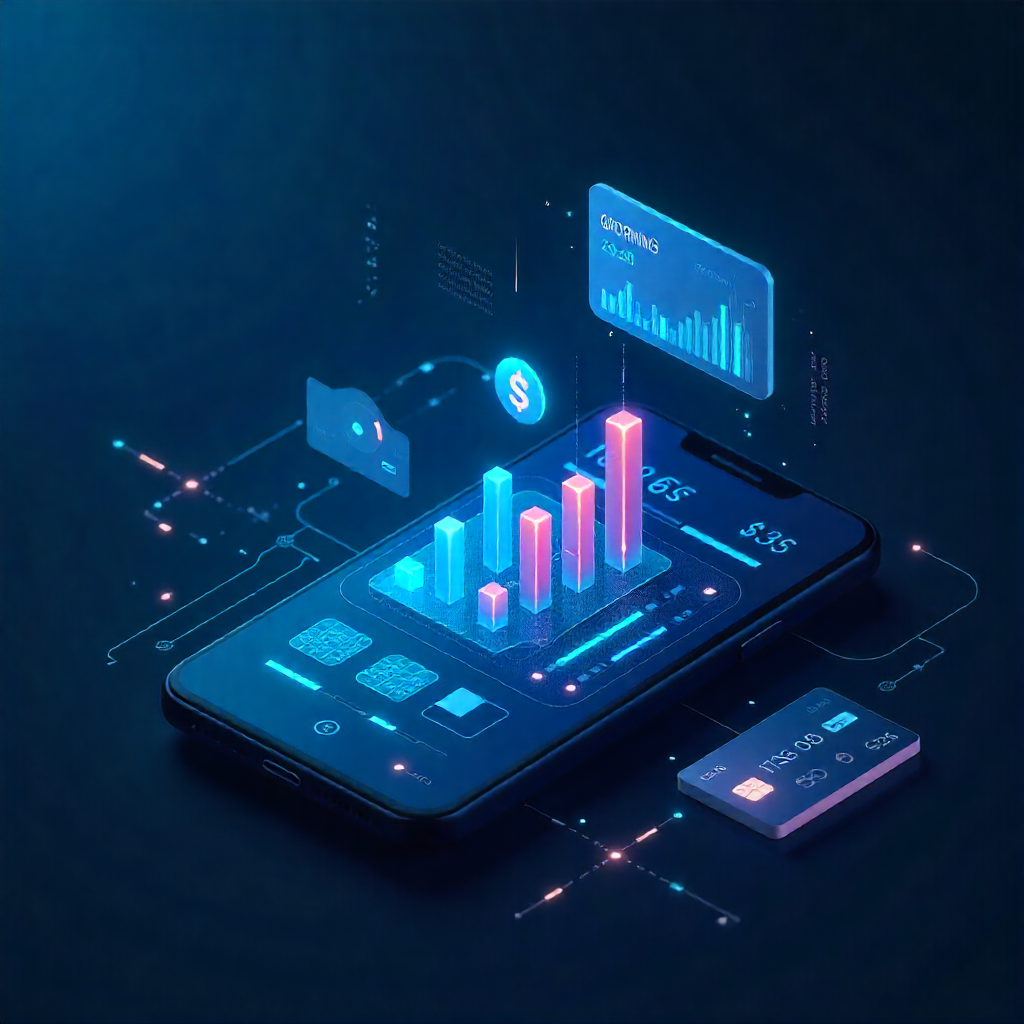 “AI technology in modern digital banking interface”