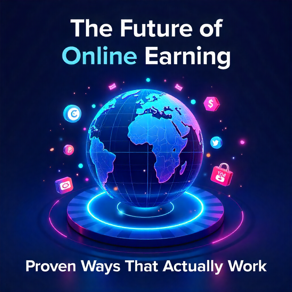 “Person working from home earning money online in 2025”
